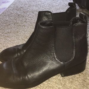 Black ankle boots